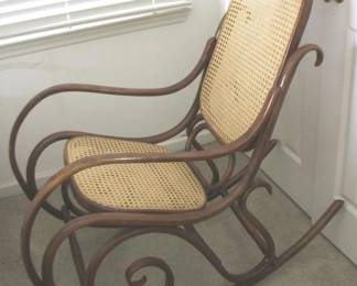 409 - Vintage Bentwood Rocker - 44" x 20" x 22"