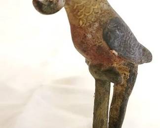 165x - Cast Iron Parrot Bottle Opener, 5" tall
