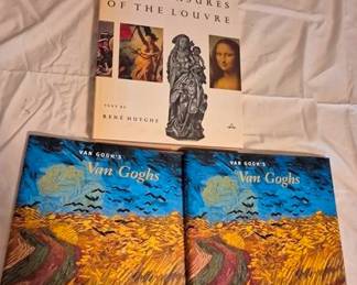 219x - 3 Louvre & Van Gogh Art Books
