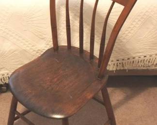 355 - Wood Chair - 33" x 16" x 14"