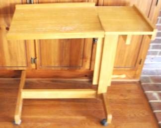 236 - Wood Work Cart - 31" x 15" x 38"