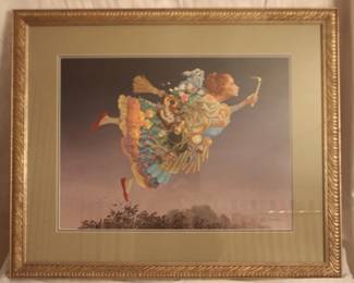 82 - James C Christensen Responsible Woman 28.5 x 23.5" Framed Print