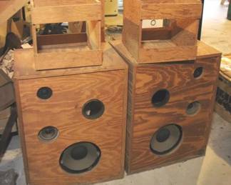 496 - Wood Crates & Home Made Speaker Boxes