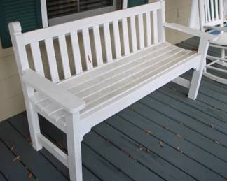 7 - Wood Bench - 36" x 62" x 20"