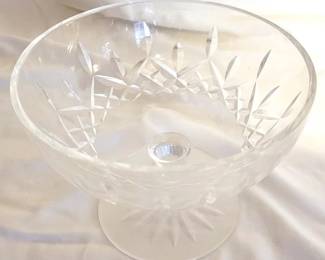 58x - Waterford Crystal Footed Bowl 4.5 x 6.25