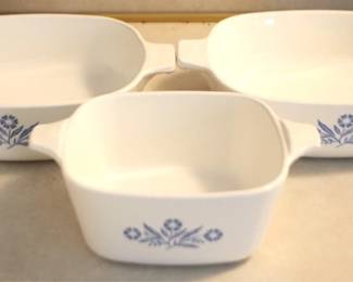 1025 - 3 Corning Dishes