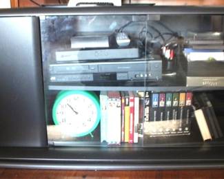 232 - Entertainment Center w / Contents 40" x 21" x 23"