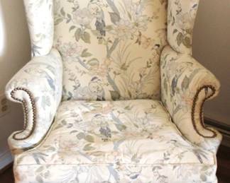 105 - Wingback Chair 28 x 44 x 48