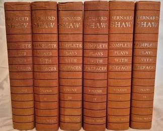 223x - 1963 Bernard Shaw Complete Plays 6 vol Book Set