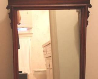 394 - Mahogany Chippendale Wall Mirror 48 x 24