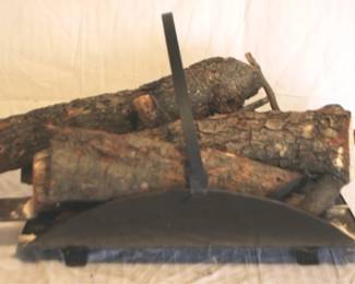 192 - Log Carrier w / Logs - 15" x 16" x 16"