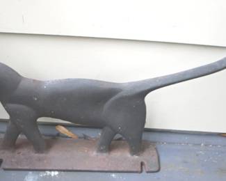 12 - Cast Iron Cat Door Stop - 11" x 18" x 3.5"
