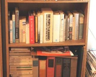 352 - Book Shelf w / Books - 58" x 24" x 9"