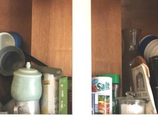 134 - Cabinet Lot Assorted Items