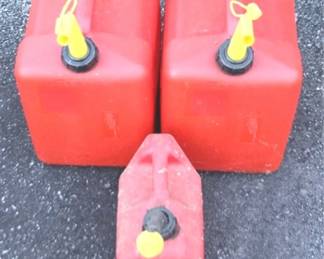 274 - 3 Plastic Gas Cans