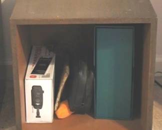 318 - Wood Cube w / Contents - 15" x 15"