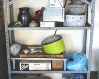 262 - Metal Shelf w / Contents 36" x 12" x 60"