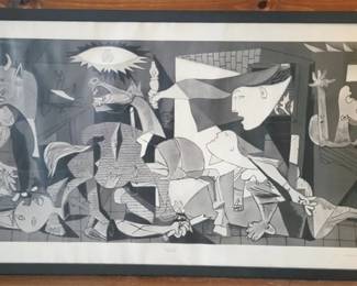 246 - Picasso "Guernica" Framed Print - 27" x 53.5"