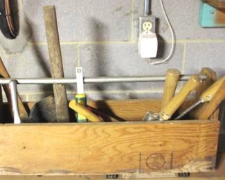 450 - Toolbox w / Assorted Tools - 26" x 8" x 11"