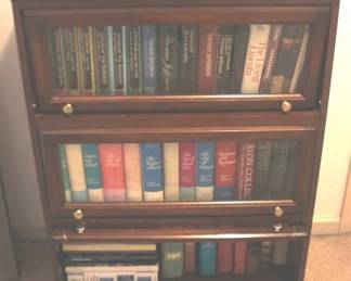 336 - Glass Front Bookshelf - As-Is (Damaged) 41"x30"x13