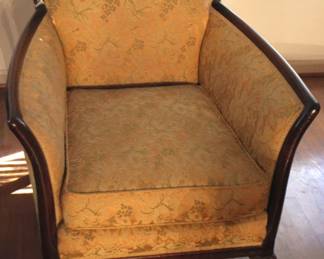 111 - Vintage Carved Arm Chair - 30" x 32" x 33.5"