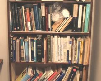 367 - Wood Bookcase w / Books - 60" x 29" x 10"
