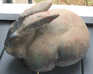 18 - Rabbit Statue - 8" x 9" x 12"
