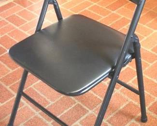 157 - Metal Folding Chair - 34" x 17" x 14"