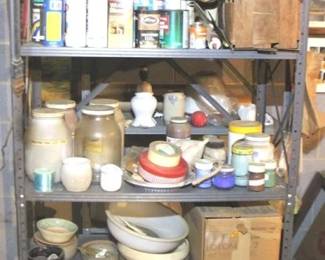501 - Metal Shelf w / Contents - 69.5" x 36" x 17"