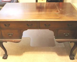 429 - Chippendale Claw Foot Desk - 30" x 48" x 28"