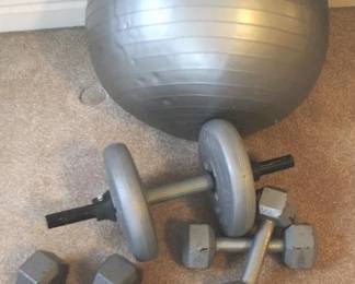 298 - Free Weights & Exercise Ball