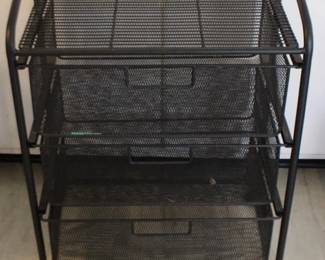 1050 - 3 Tier Metal Storage Shelf - 11" x 18" x 24"