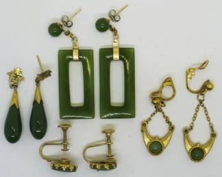 2036 - Assorted Jade Earrings