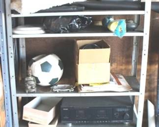 255 - Metal Shelf w / Contents - 30" x 51" x 12"