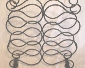 188 - Metal Wine Rack - 12" x 15" x 4"
