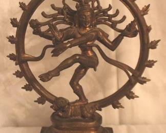 86 - Nataraja (Dancing Shiva) Statue - 10" x 9"