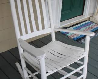 6 - Wood Porch Rocker - 46" x 28" x 31"