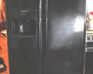 151 - Side By Side Fridge w Water Dispenser - Frigidaire 70 x 37 x 35 You are buying a used as-is electric/electronic item. We do not guarantee all components are present, and if it is not expressly stated, it is untested.