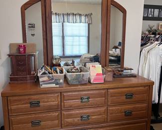 Dresser and mirror