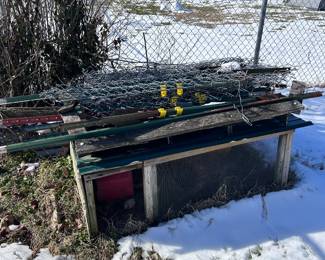 Fencing.  Quail/poultry house