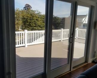 Sliding glass doors