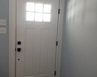 Entry door - interior view