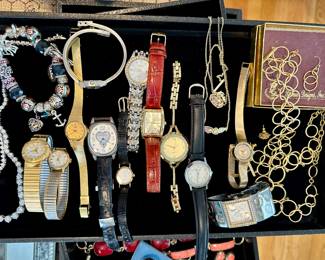 Women’s watches and costume jewelry 