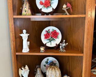 Angel, bird, floral decor