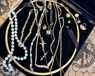 10k, 14k gold jewelry (LARGE necklace SOLD)