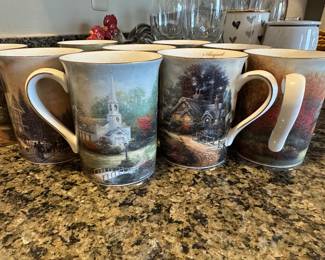 Thomas Kincade coffee cups