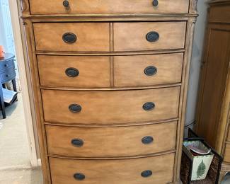 Tall boy dresser, matches set