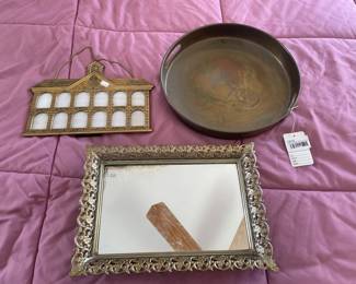 Indian Brass Round Tray