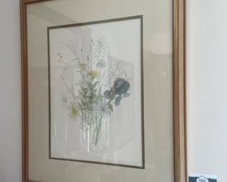 Framed Mary Lou Goertzen Floral Art