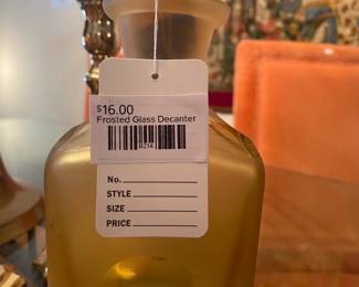 Frosted Glass Decanter